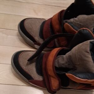 High-Top Sneakers with Straps